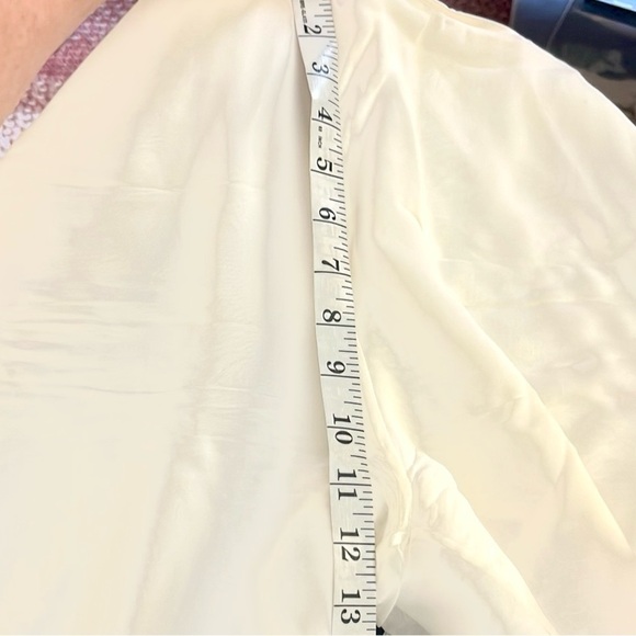 VTG Lillie Rubin, Elegant Silk Palazzo Pants, White,SINGLE Layered Leg, Size 10 - Picture 11 of 13